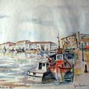 Aquarelle : Saint Martin de Ré