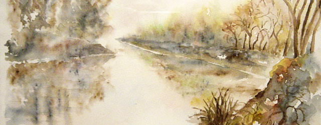 Paysage d'eau - Aquarelles de J. LAVERNHE