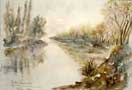  Paysage d'eau de J. Lavernhe - L'aquarelle anglaise