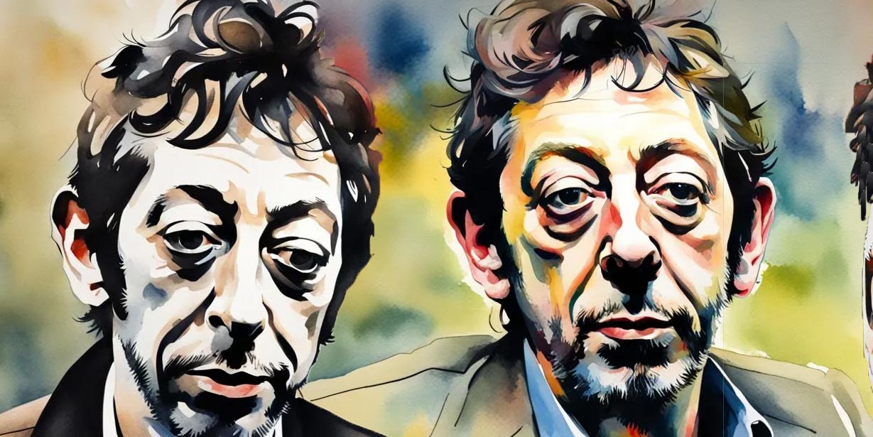 Serge Gainsbourg - Création NightCafé- Montage B. Lavernhe