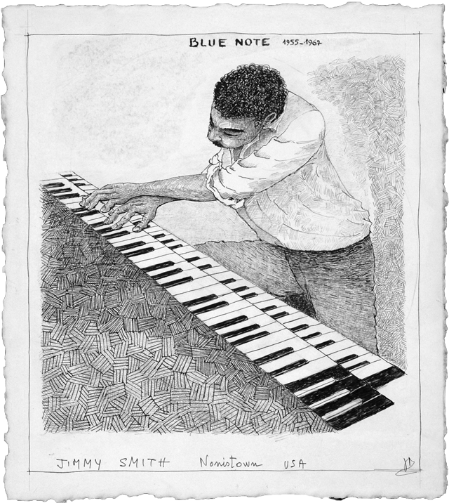 Jimmy Smith - Dessin de Joel Dordenne - Chansons et Mp3