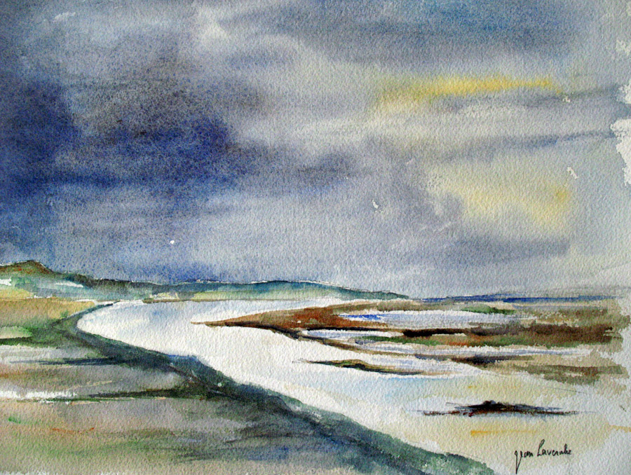 La préparation de l'apothicaire - Aquarelle de J. Lavernhe La préparation de l'apothicaire