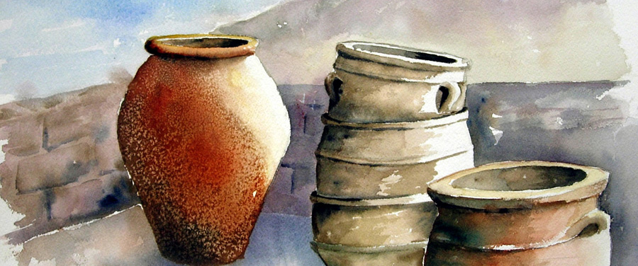 Couleurs de Provence - Aquarelle de J. Lavernhe