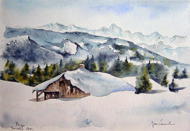 Aquarelle de J.LAVERNHE