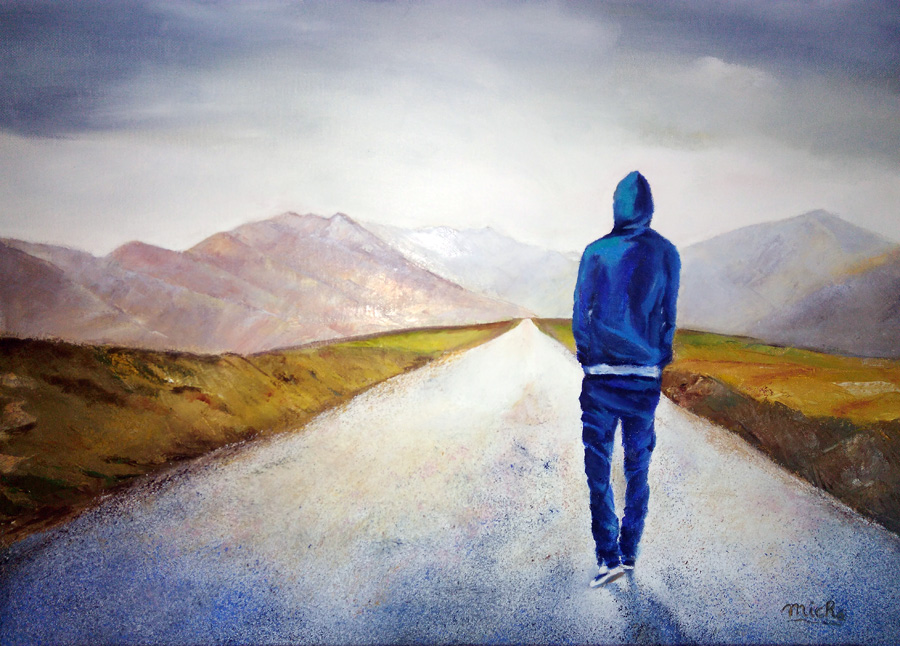 Errance - Peinture de Micha Toutes les chansons tristes, leur Mp3 et leurs illustés
