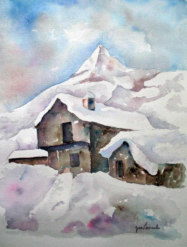 Aquarelle de J.LAVERNHE