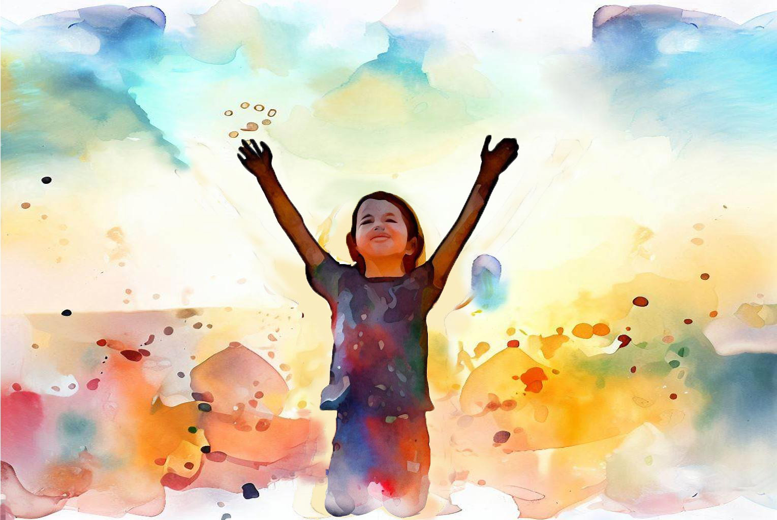 L'enfant à genoux L'enfant à genoux - Illustration/Montage : B. Lavernhe