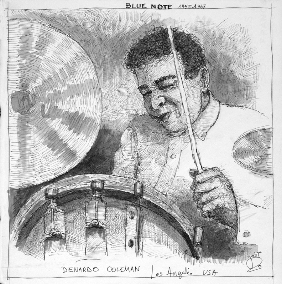Denardo Coleman - Dessin de Joël Dordenne Denardo Coleman