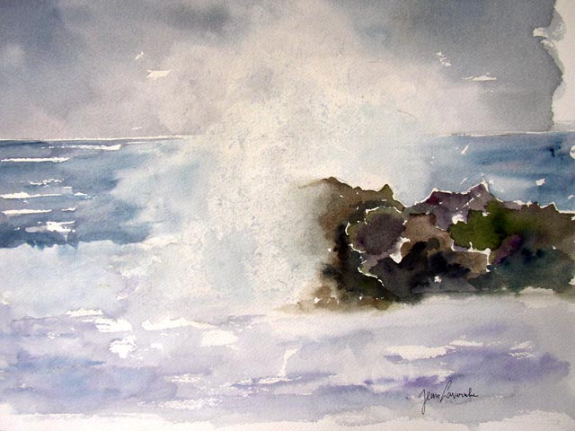 Aquarelle de J.LAVERNHE