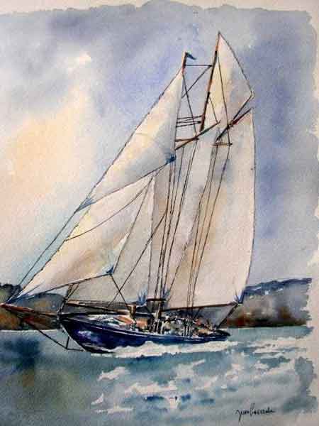 Aquarelle de J.LAVERNHE