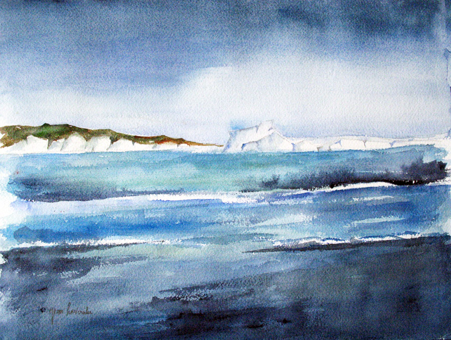 Le Grand Nord Le Grand Nord - Aquarelle de J. Lavernhe