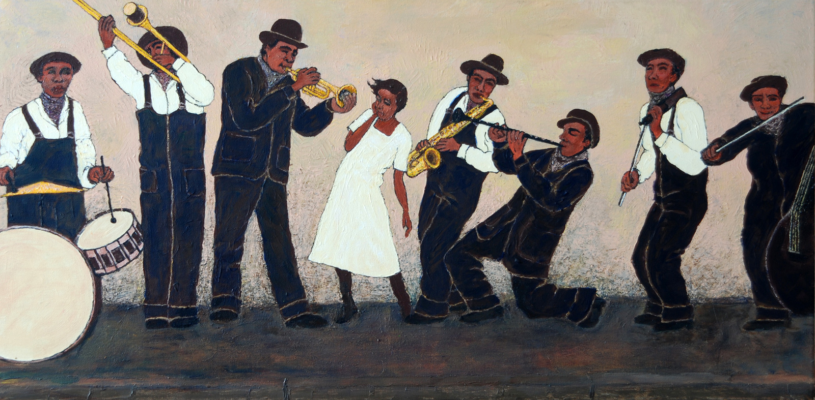 Créole Jazz Band Créole Jazz Band - Dessin de Joël Dordenne
