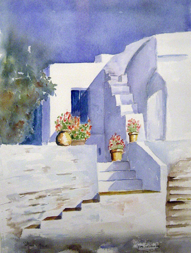 L'escalier blanc (Grèce)